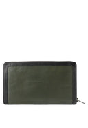 ANJANI Wallet in Army Green with Black