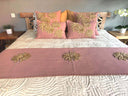 Bed Runner Palm Leaf Embroidery