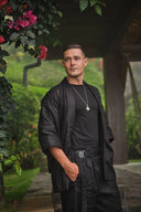 Kimono ( black linen )