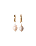 BAROQUE PEARL HOOPS