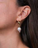 BAROQUE PEARL HOOPS