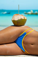 LEMON ZEST - Reversible Double Strap Bikini Bottom