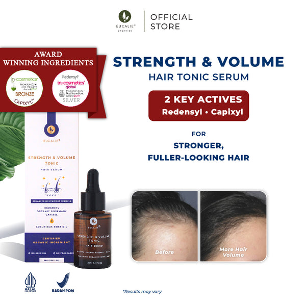 Eucalie Hair Growth / Anti Hair Fall Tonic Organic Serum – Strength & Volume