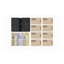 Draft-8 green leather wallet – minimalist handcrafted card holder