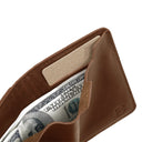 Slim camel-colored leather wallet from Draft-8