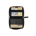 Draft-8 Spin camel leather wallet crafted from vegetable-tanned leather