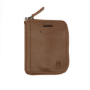  featuring secure zipper closure and minimalist card compartments. Ideal for eco-conscious users seeking a practical and stylish accessory.
