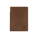 Brown vegetable-tanned leather wallet by draft-8