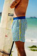Bali surf apparel essential featuring the hidden side zip pocket inside the large side pocket for securing valuables on the beach.