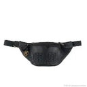 Prahasta Bag in Black with Woven Leather Details