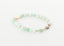 Bracelet Léopold en chrysoprase verte