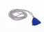 Collier de perles de prière gris/bleu