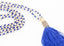 Collier de perles de prière gris/bleu