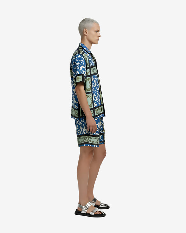 Barocco Blue Shorts